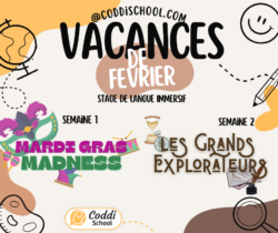 Stage vacances fevrier